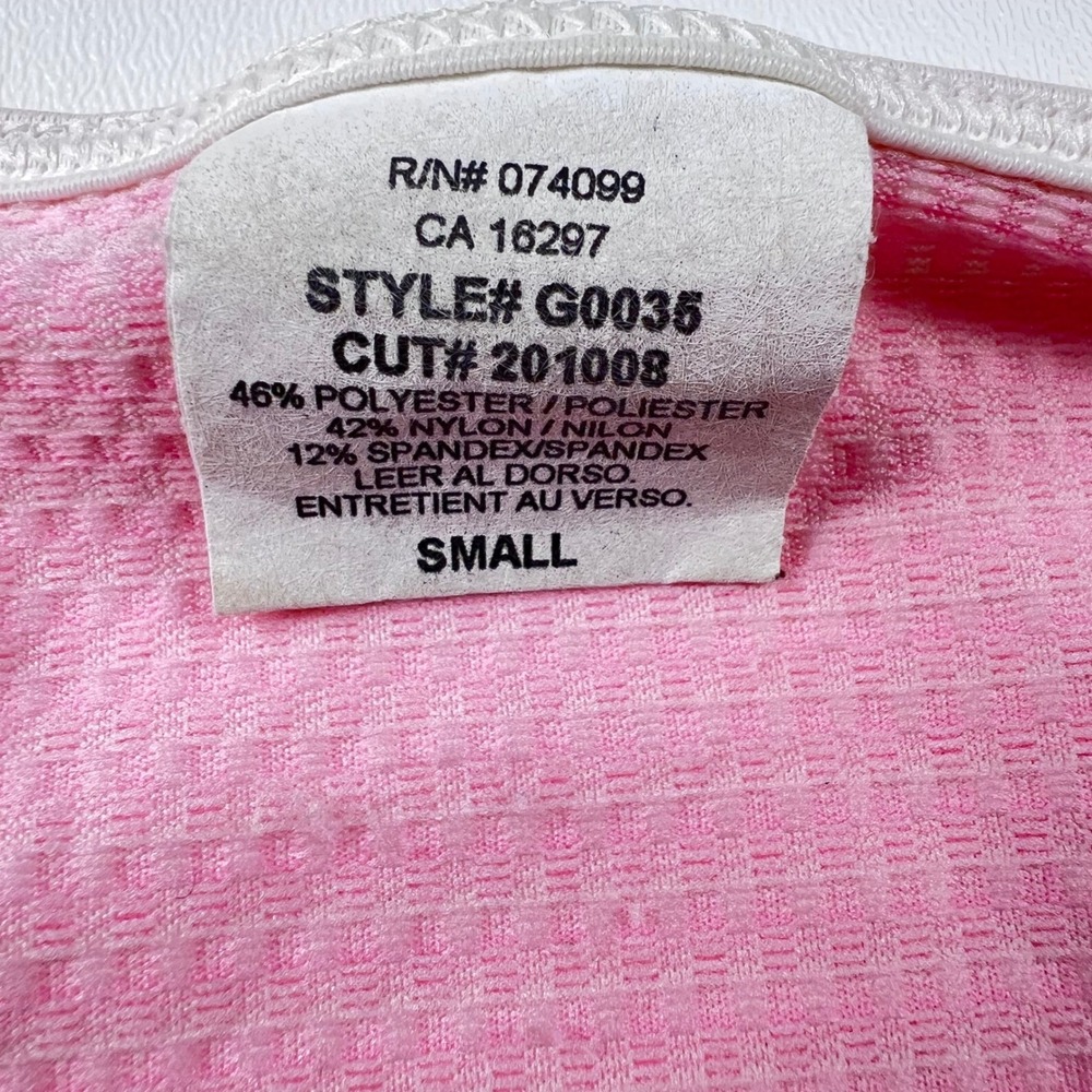 Gingham Bikini Set Womens Small Pink Excellent High Cut Bandeau G0035 - Picture 4 of 6
